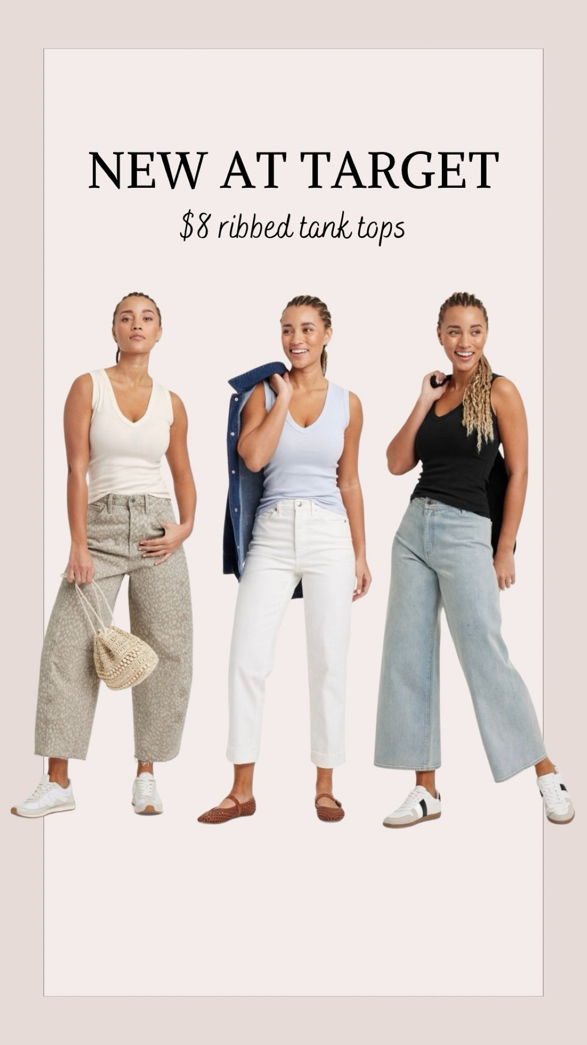 $8 ribbed v-neck tank tops at Target

#LTKStyleTip #LTKFindsUnder50 #LTKFindsUnder100