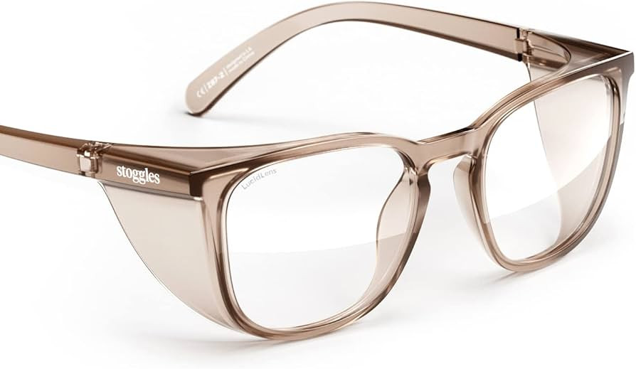 Stoggles Square Z87.1 Certified Polycarbonate Safety Glasses, Scratch & Shatter-Proof, Blue-Light... | Amazon (US)