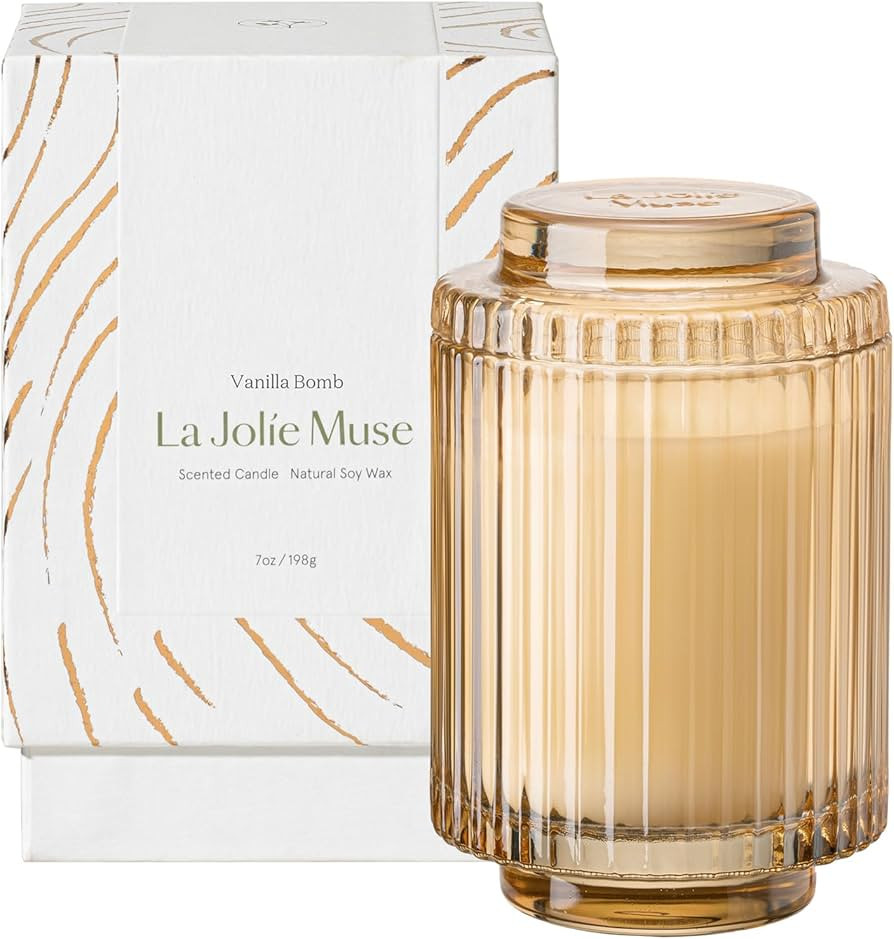 LA JOLIE MUSE Vanilla Bomb Candle, Candle Gifts for Women&Men, Natural Soy Candles for Home Scent... | Amazon (US)