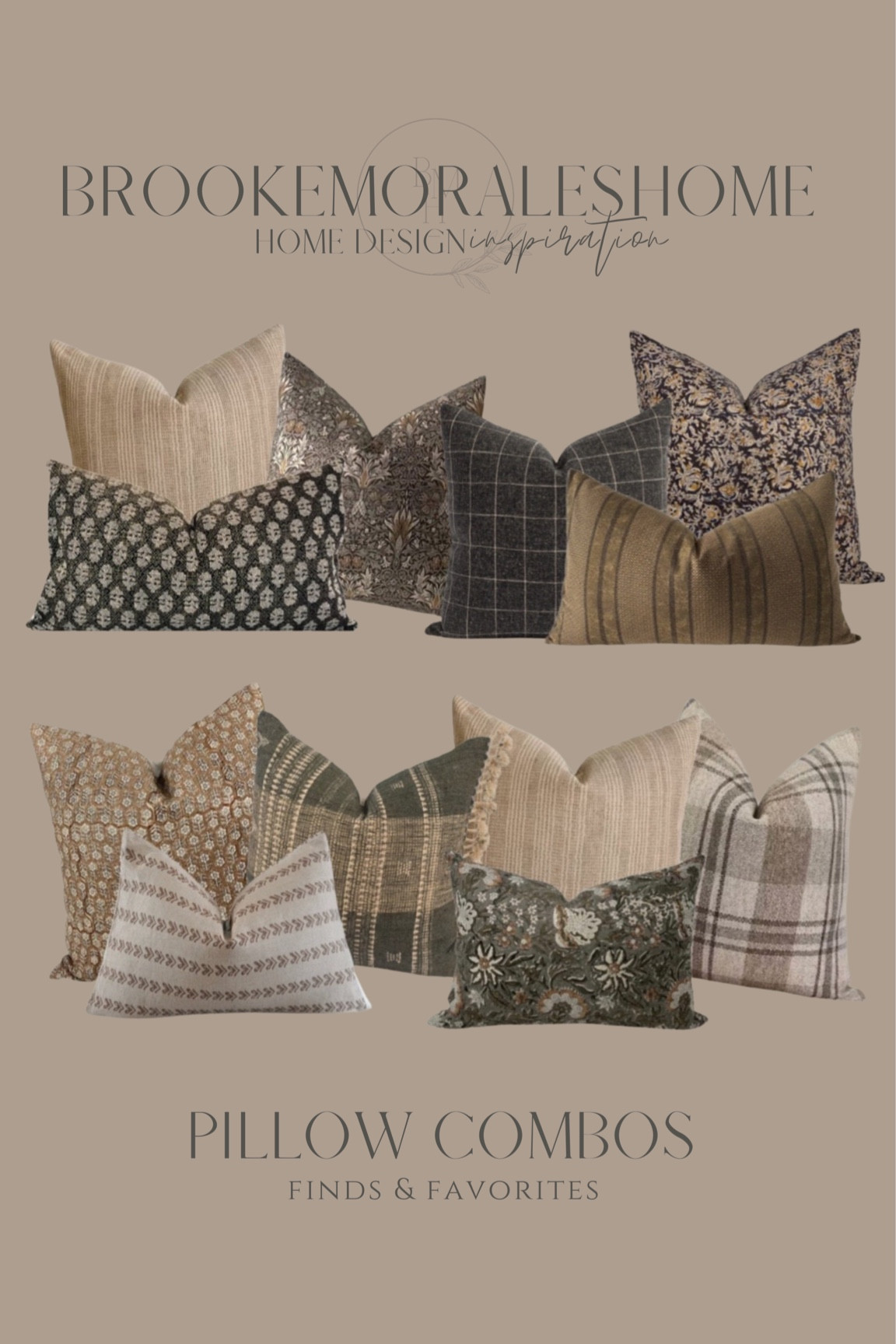 Organic Modern Pillow Combos

living room decor, neutral home decor, throw pillow, vintage pillows, moody decor  

#LTKSeasonal #LTKhome #LTKsalealert