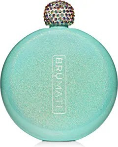 BruMate Glitter Women's Flask - 5oz Stainless Steel Flask for Liquor & Spirits - Pocket & Purse -... | Amazon (US)