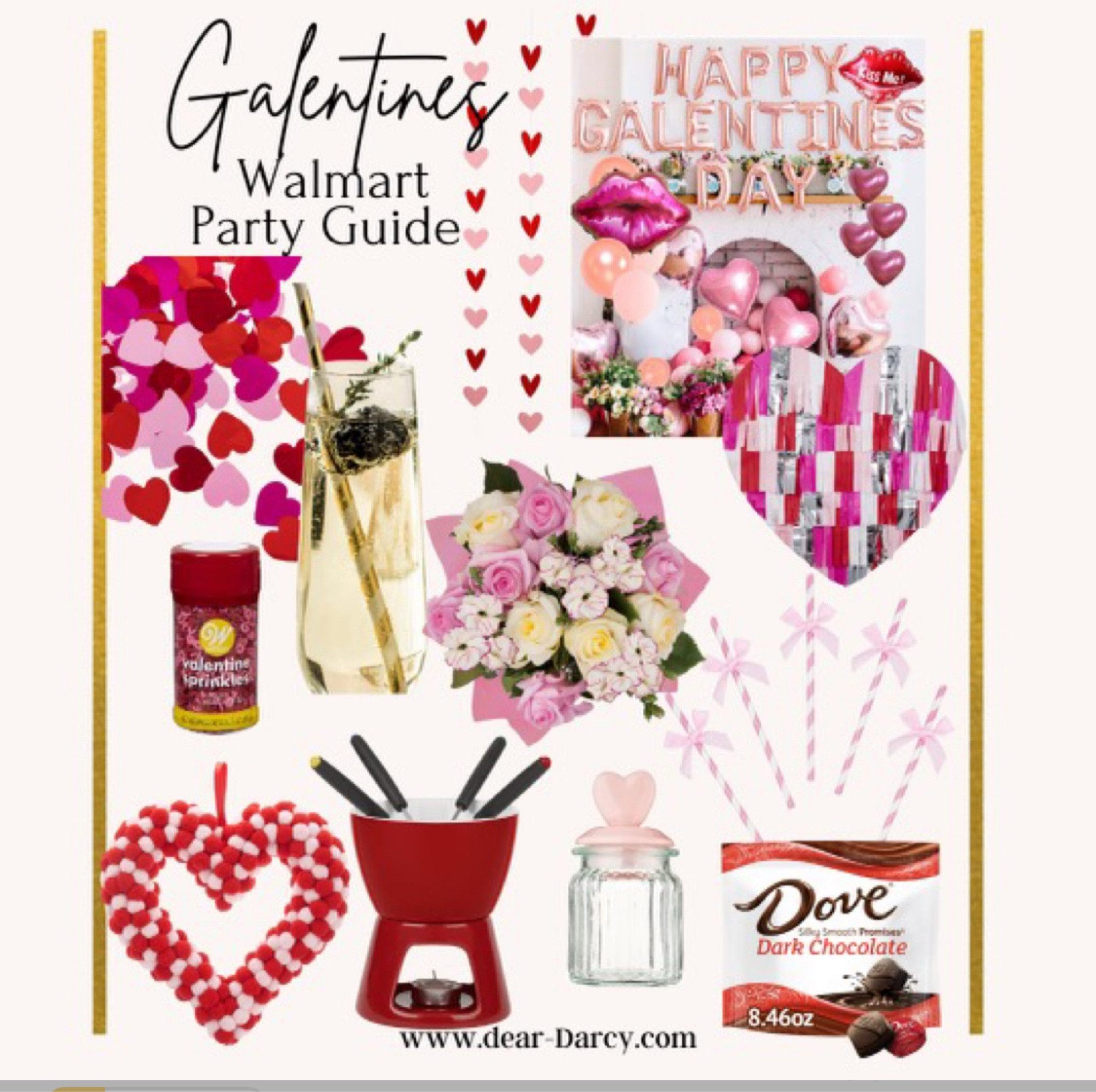 Galantine Walmart party Guide🤍💕♥️
Everything you need to host a Fun Valentine party for the girls in your life.
Nothing like honoring your friendships like a party 

Affordable starting at $4.99

Decorations, chocolate fondue, fresh flowers, champagne flutes, balloons ♥️💕🌸🎈

#valentinesday #galentineparyu 
#Walmartdeals 

#LTKhome 

#LTKStyleTip #LTKParties #LTKGiftGuide