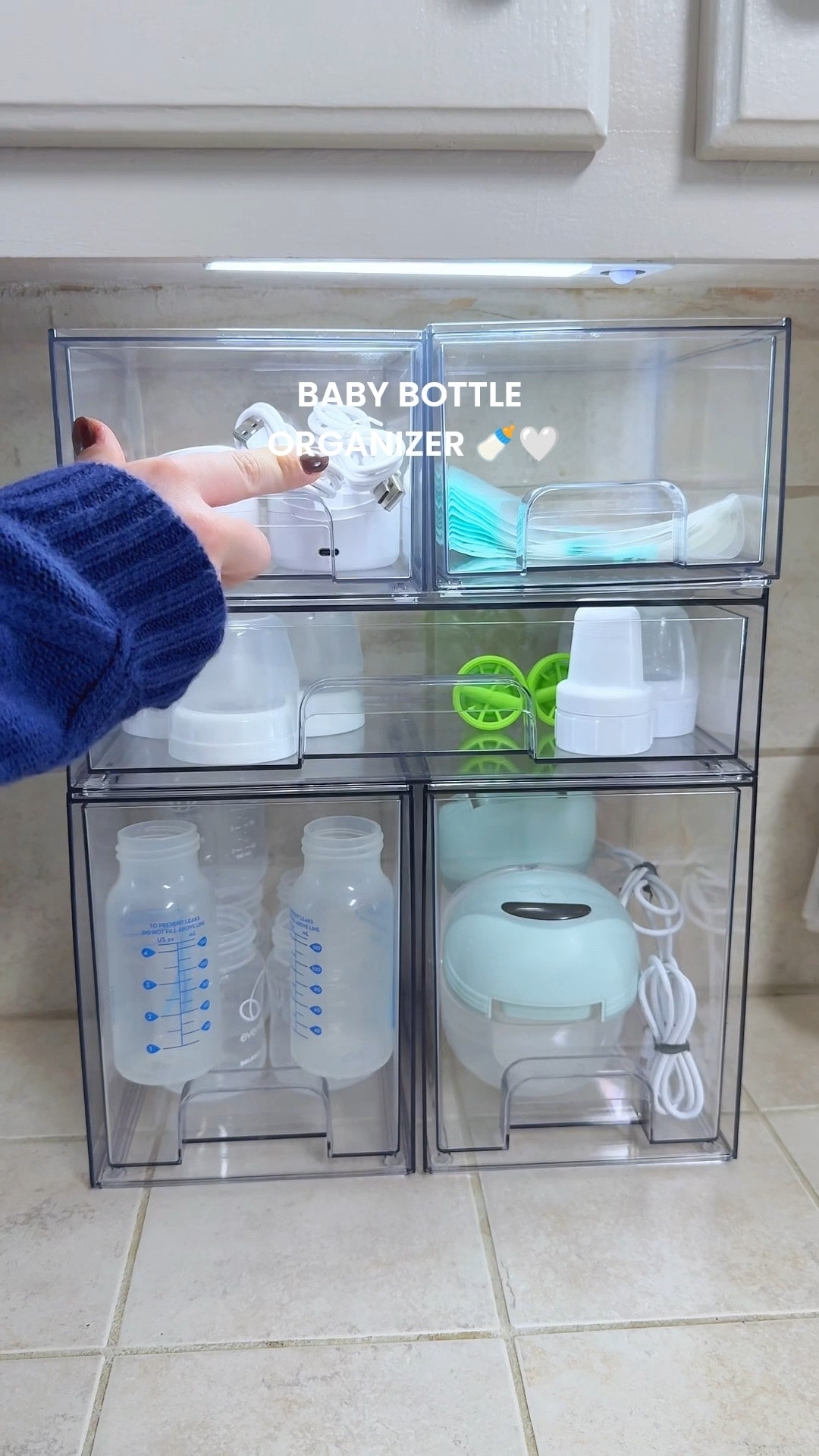 baby bottle organizer for kitchen 🩵🍼

#LTKBaby #LTKmomlife #LTKHome