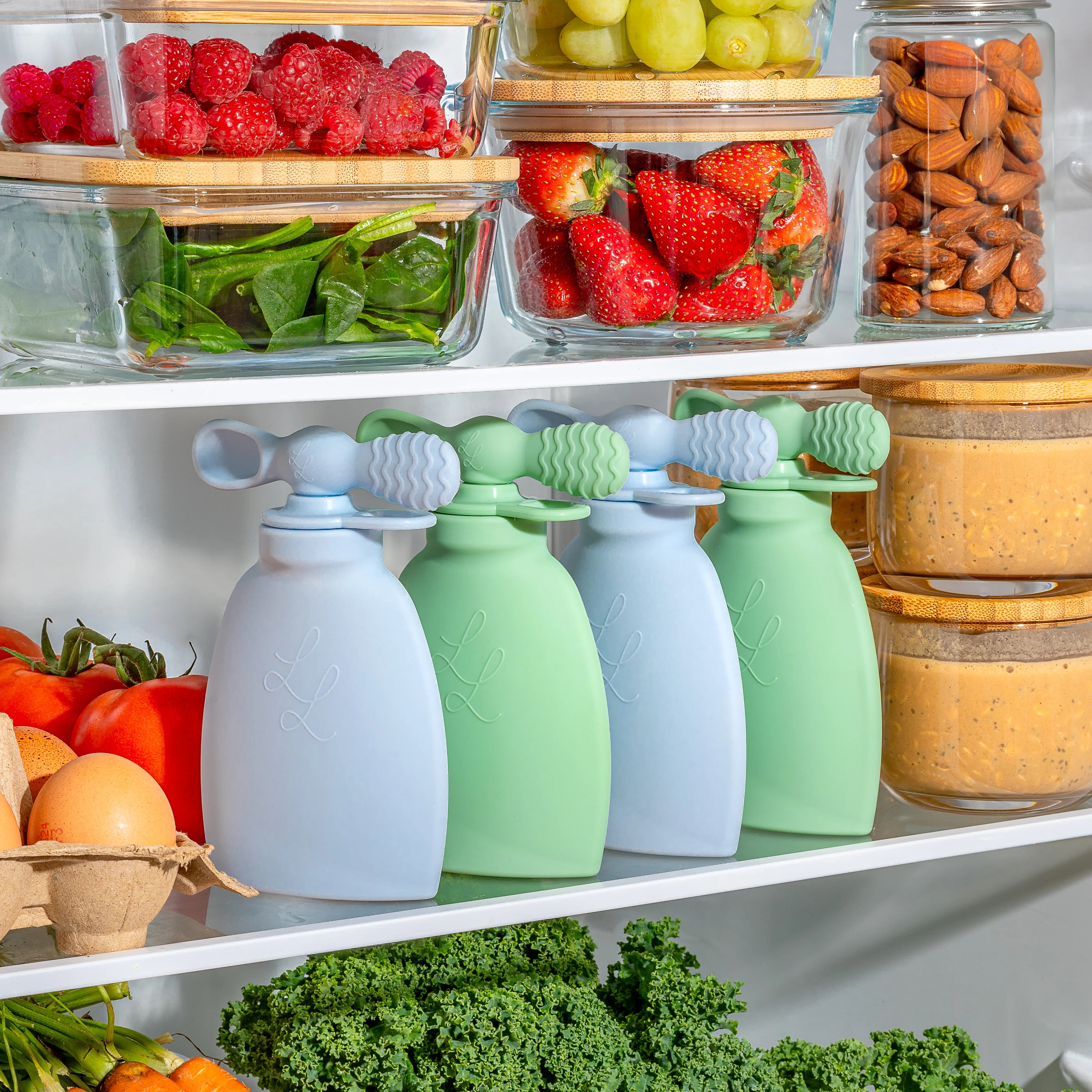 The Palmetto Pouch 2-Pack: Nontoxic Reusable Smoothie Pouch | Lowcountry Littles