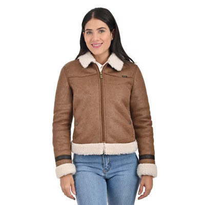 Wrangler Fur Lined Women's Cozy Jacket WRDO233, X Large, Brown | Target