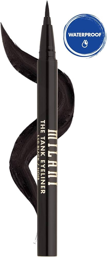 Milani The Tank Liquid Eyeliner - No-Skip, Waterproof, Long Lasting, Smudgeproof, Black, Cruelty-... | Amazon (US)