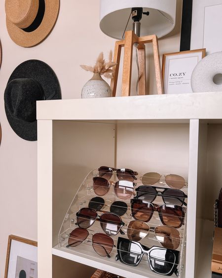 Amazon acrylic sunglasses organizer - fits perfectly in Ikea kallax shelf and would work for nail polish too!

Home organization, storage, closet organizing 


#LTKunder50 #LTKhome #LTKFind