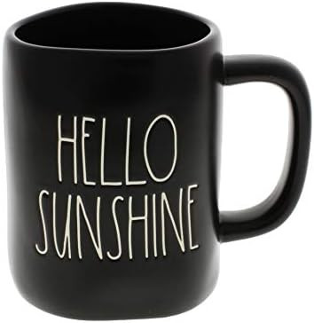 Rae Dunn by Magenta HELLO SUNSHINE Black LL Coffee Mug | Amazon (US)