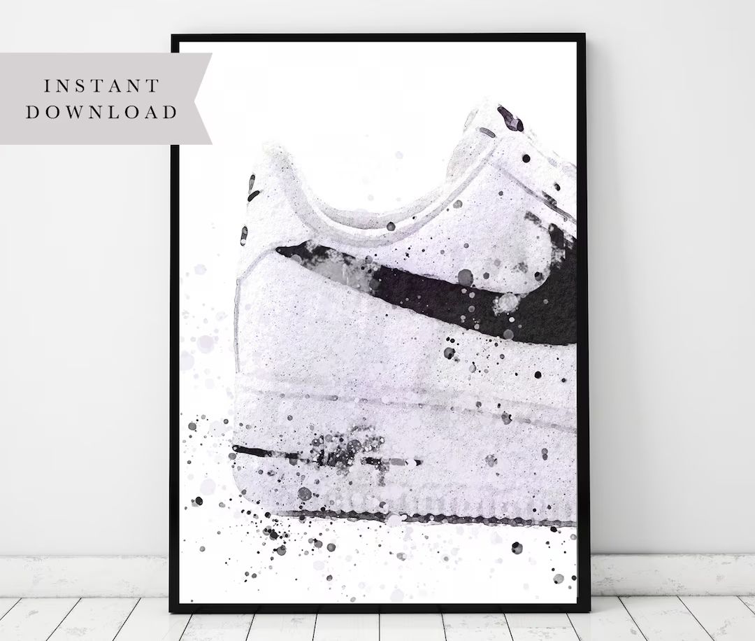 Fashion Wall Art, Teenagers Bedoom Poster, Instant Download, Trainer Print, Gift for Men, Teen Bi... | Etsy (US)