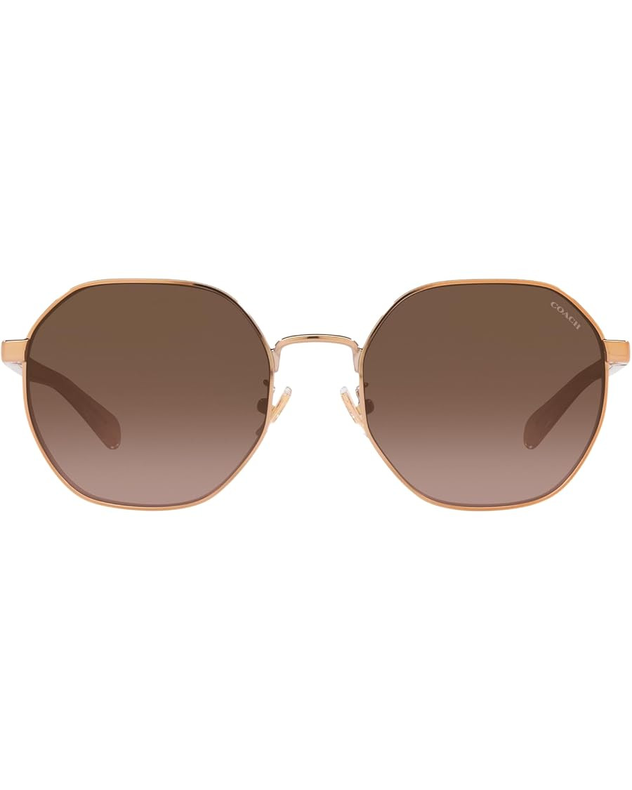 Coach Women's Hc7147 Hexagonal Sunglasses | Amazon (US)