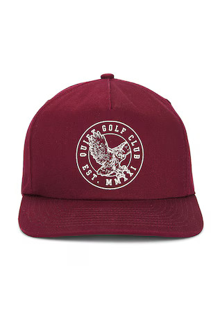 Quiet Golf Qgu 5-Panel Hat in Burgundy from Revolve.com | Revolve Clothing (Global)