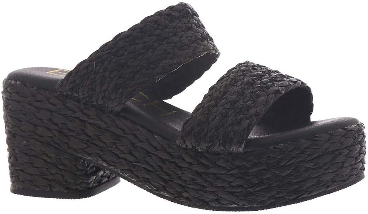 Coconuts by Matisse Women's Platform Slide Sandal, Black, 10 | Amazon (US)