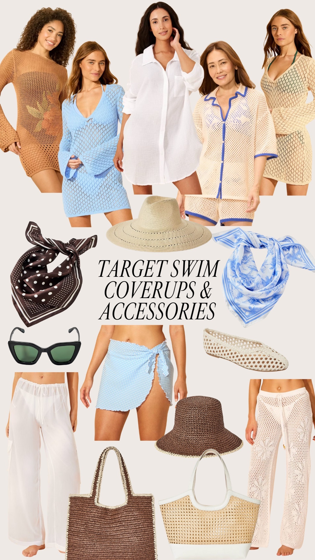 Cute new Target swimsuit coverups and spring accessories!

Bikinis coverup
One piece coverup
Coverup dress
Crochet coverup
Crochet dress
Coverup pants
Crochet pants
Silk scarf
Satin scarf
Mesh flats
Beach hat
Sun hat
Sunglasses
Swimwear
Vacation
Spring break
Beach outfit
Pool outfit

#LTKdayinmylife #LTKootd #LTKgrwm
