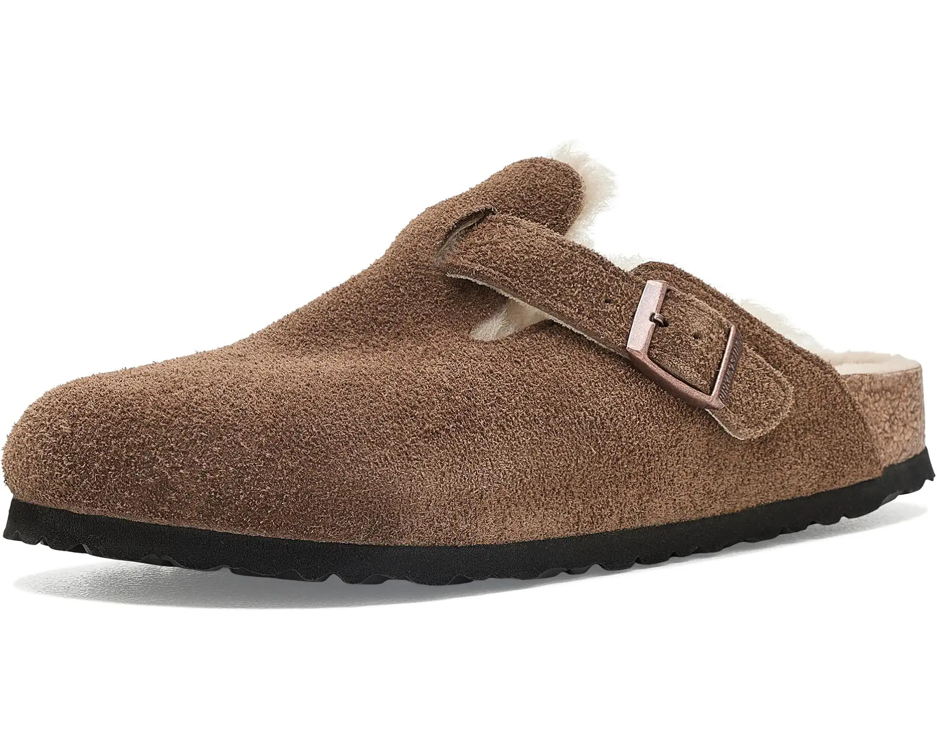Women's Birkenstock Boston Shearling Clog - Suede | Zappos.com