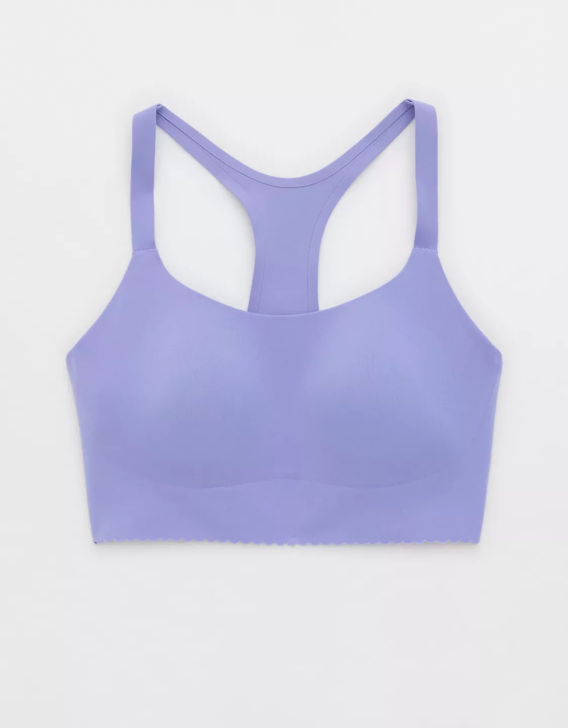 OFFLINE By Aerie Real Me Hold Up! Scallop Sports Bra | Aerie