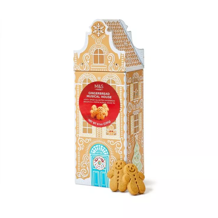 Clearance ] Marks & Spencer (M&S) Light Up House Tin 230g (Dark Chocolate  Chip Cookies/Scottish Shortbread)