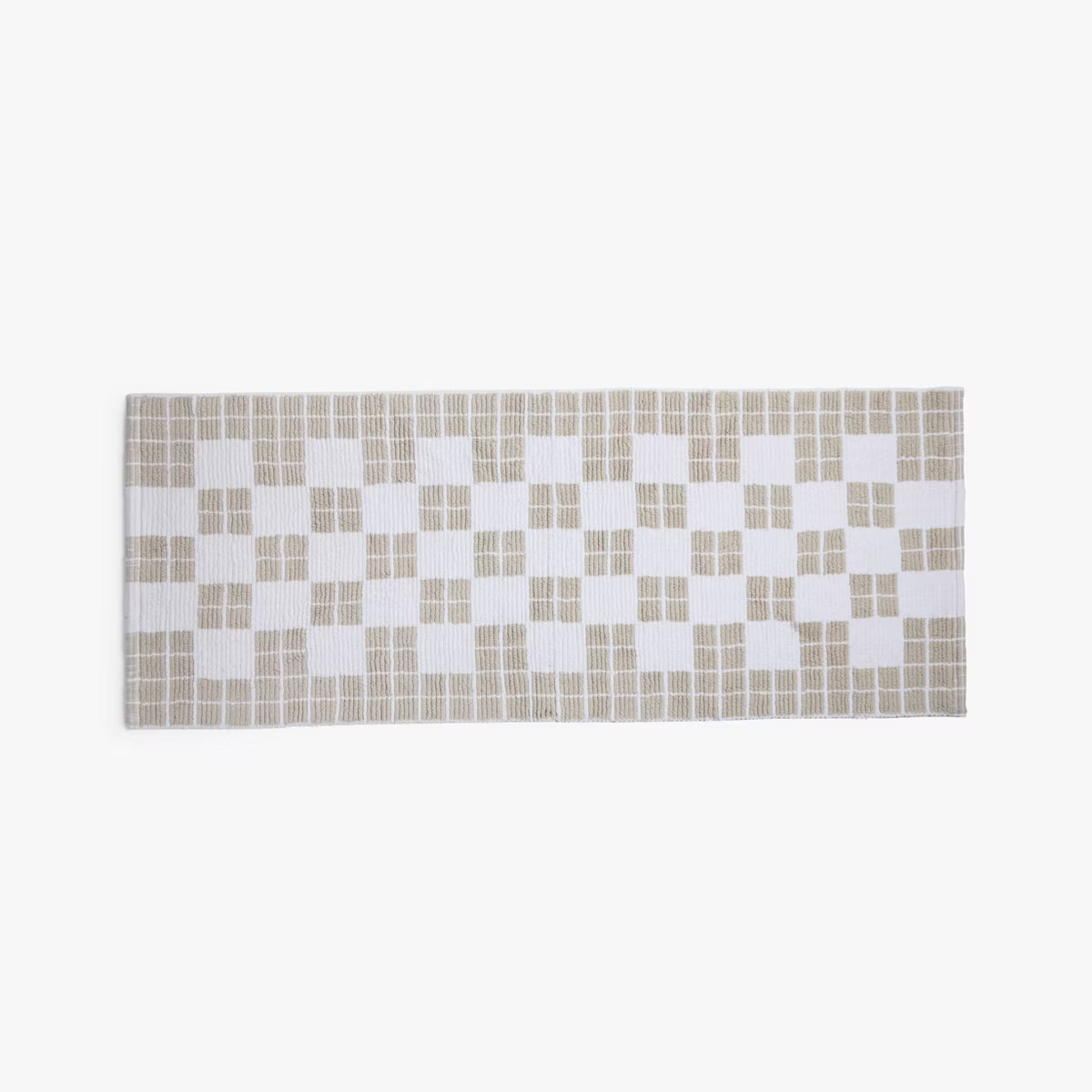 1'6"x5' Cotton Tile Bath Runner Parchment - Parachute for Target | Target