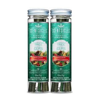 ScentSicles Scented Ornaments, 6ct Bottle, O Christmas Tree, Fragrance-Infused Paper Sticks, 2 Pa... | The Home Depot