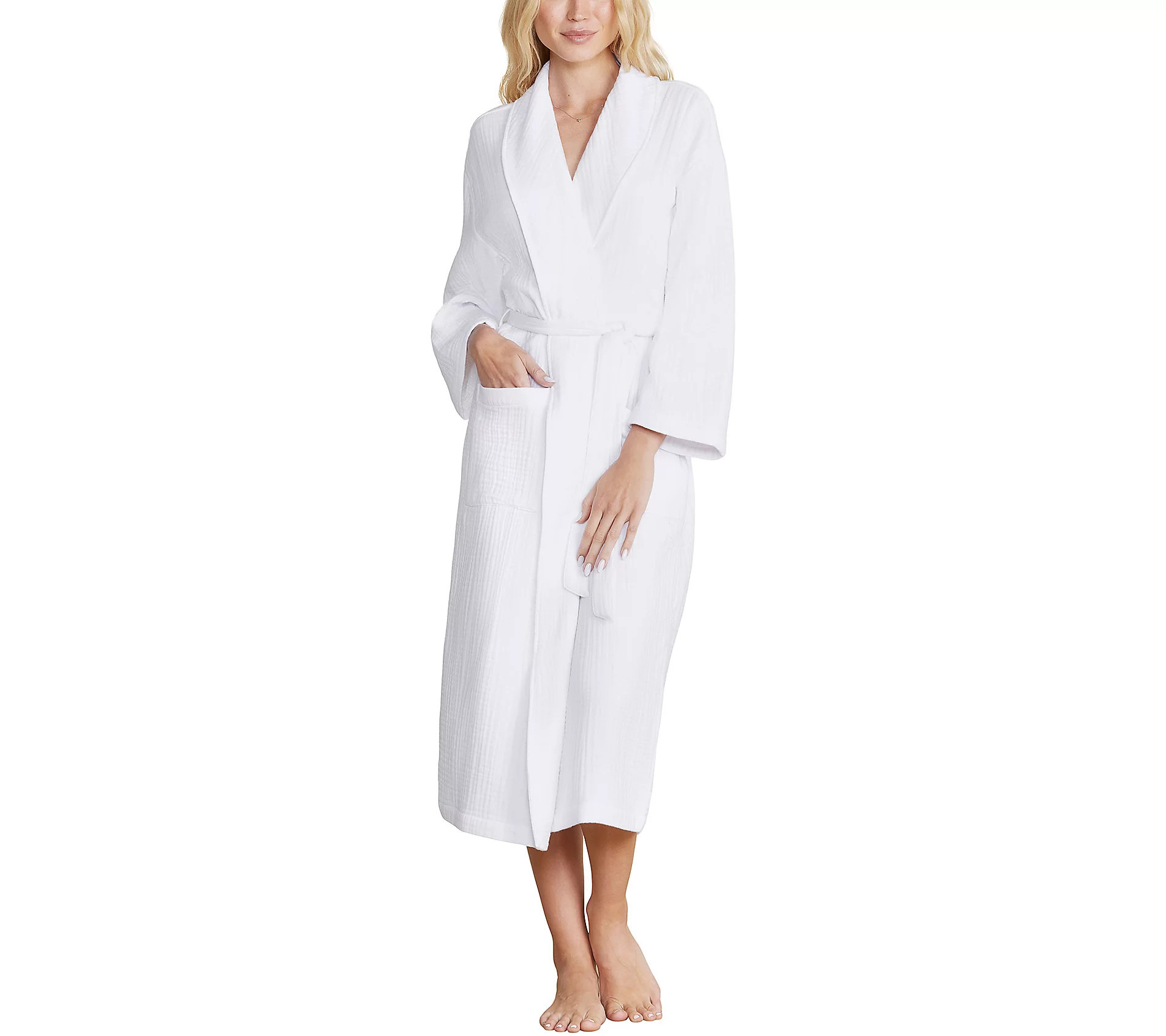 Barefoot Dreams Malibu Collection Muslin Cotton Spa Robe | QVC
