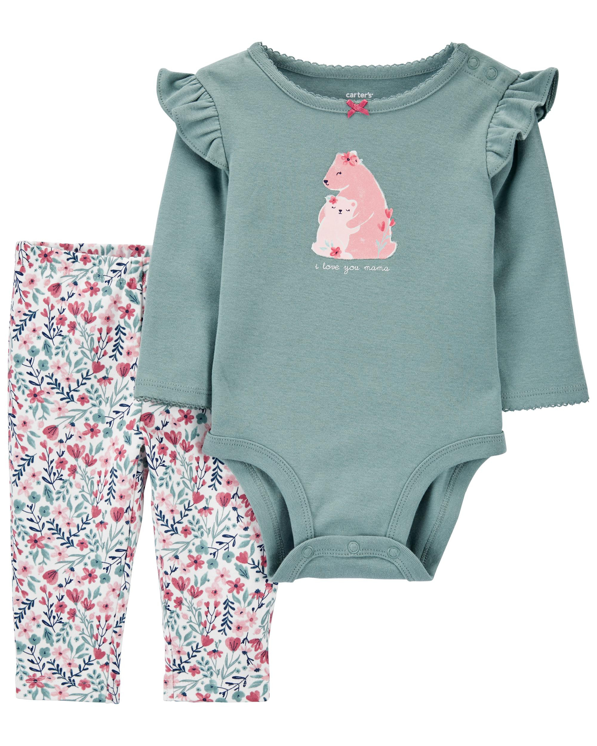 2-Piece Bears Bodysuit Pant Set | Carter's