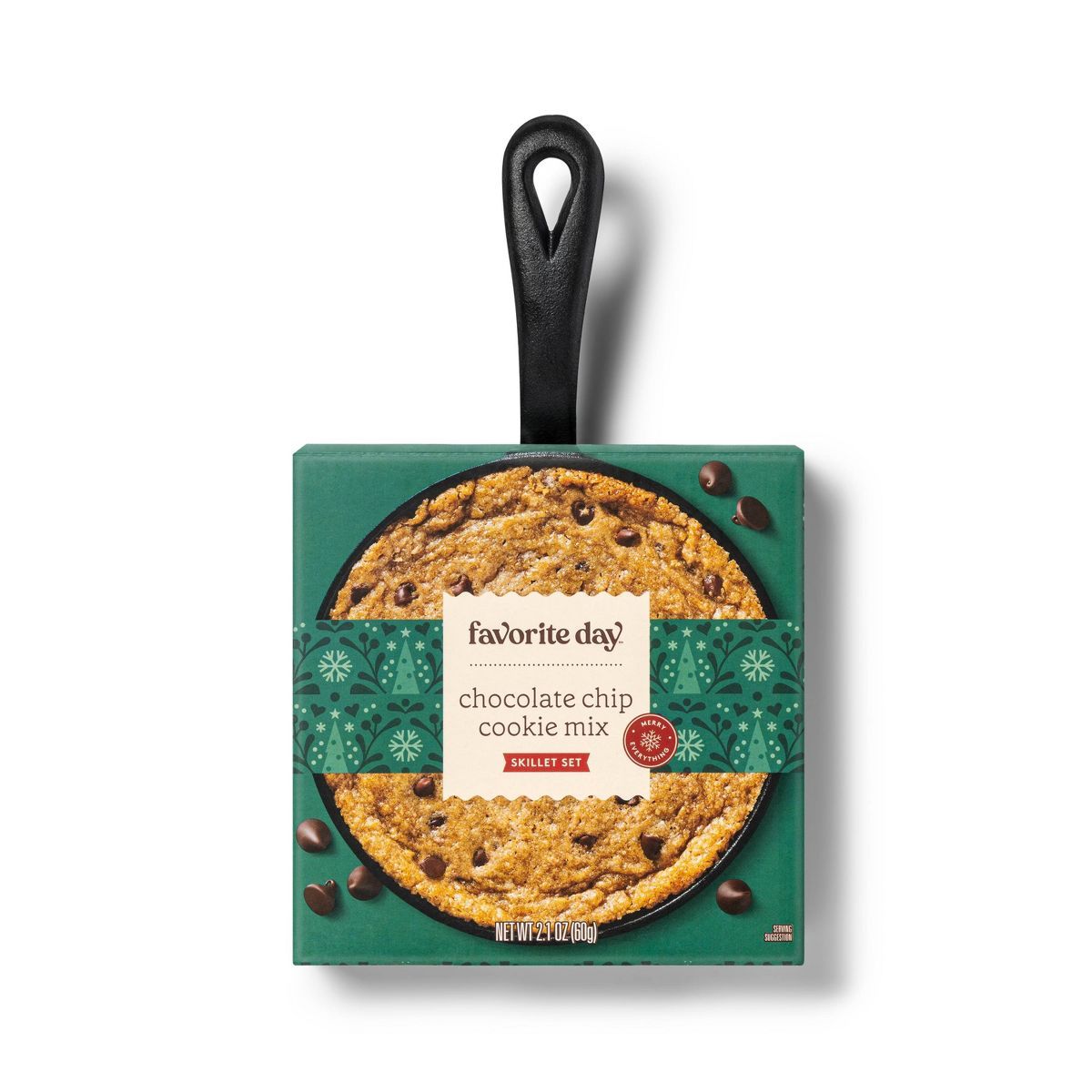 Holiday Chocolate Chip Cookie Mix Skillet Set - 2.1oz - Favorite Day™ | Target