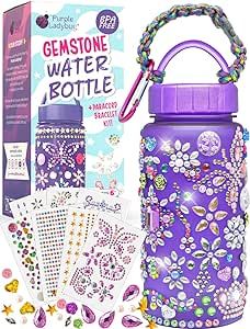 Purple Ladybug Cute School Water Bottles for Girls Age 6-8 - Cool 8 Year Old Girl Birthday Gift I... | Amazon (US)
