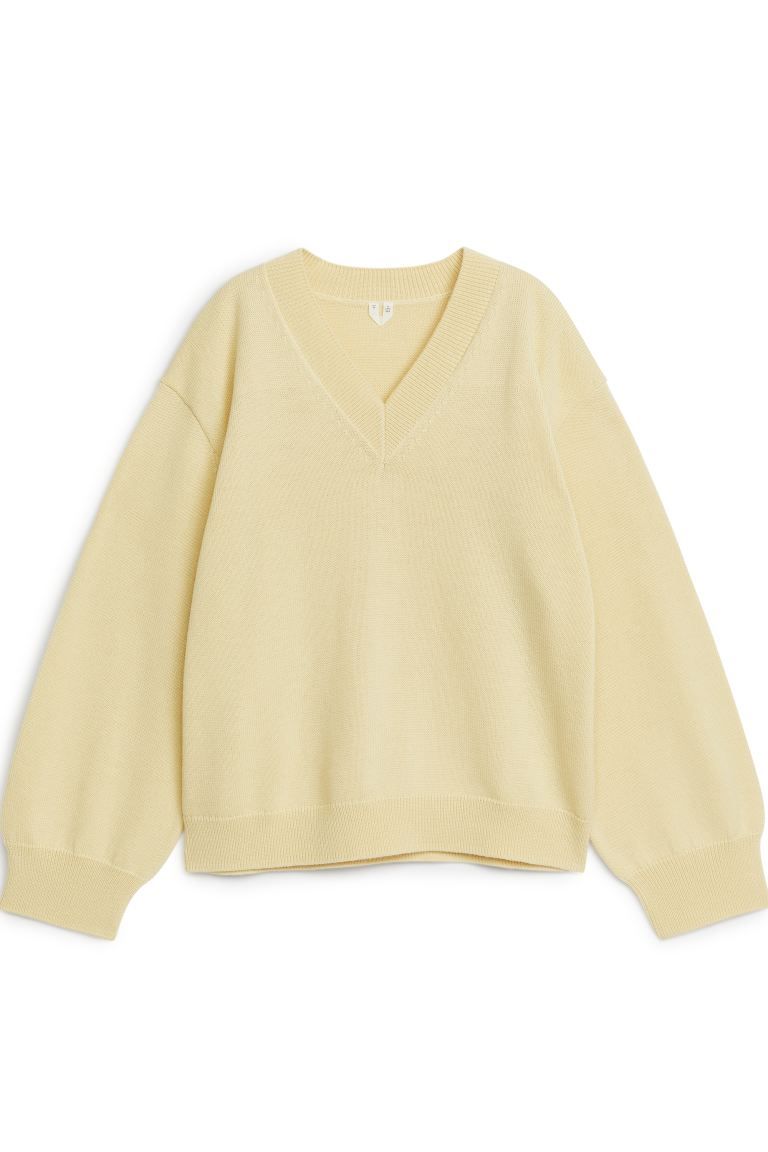 Pullover aus einer Mischung aus Baumwolle und Woll | H&M (DE, AT, CH, NL, FI)