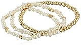 Lucky Brand Jewelry Pearl and Bead Bracelet Set, Gold, One Size (JWEL4121) | Amazon (US)