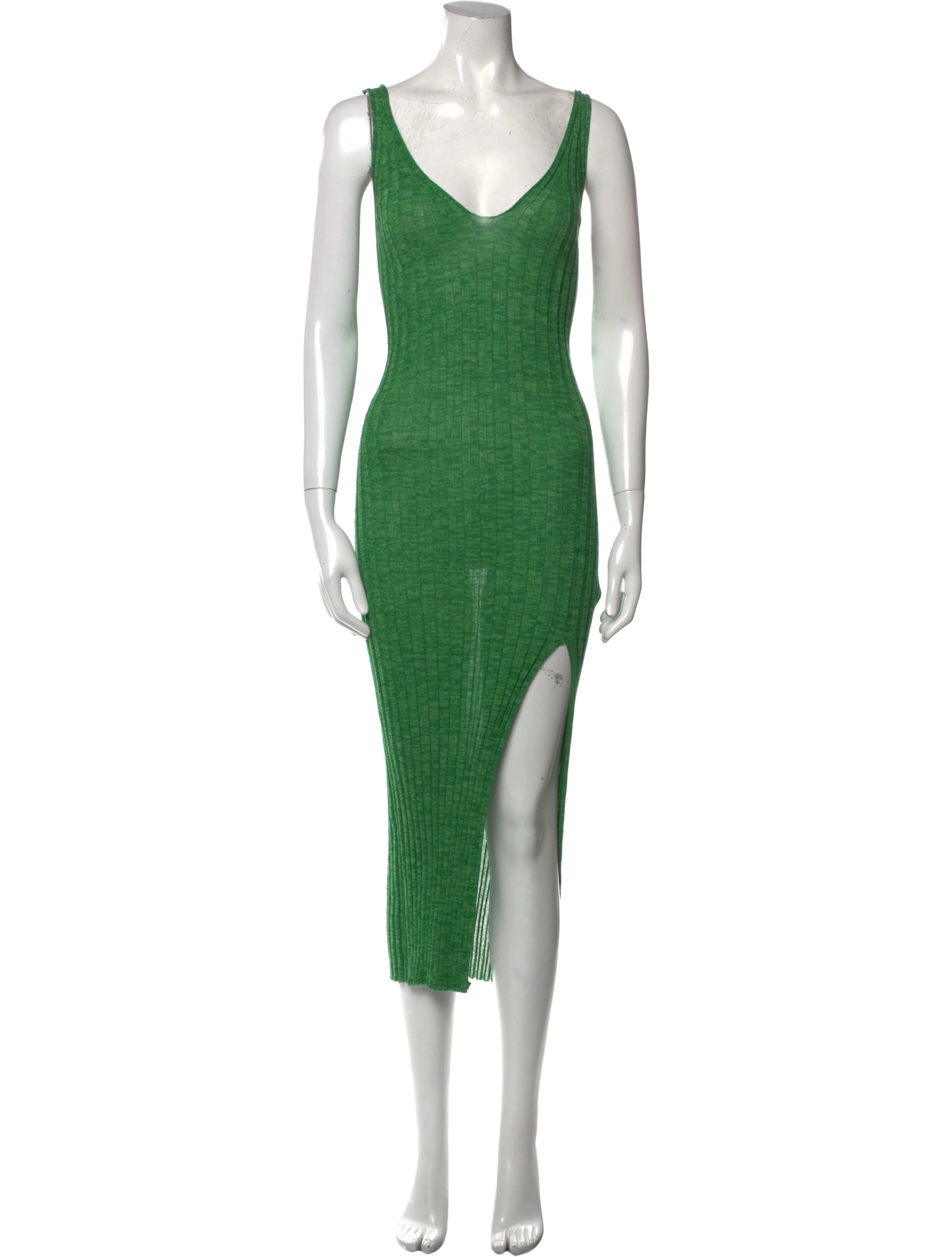 V-Neck Long Dress w/ Tags | The RealReal