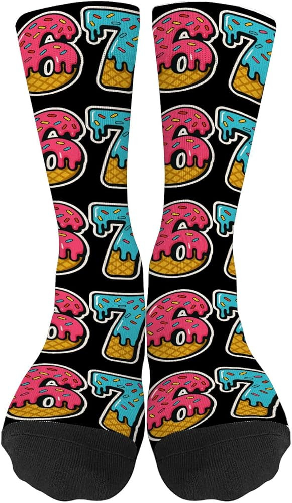Mason 67 Funny Creams Drips Baseball Socks for ladiesShip Next Day | Amazon (US)