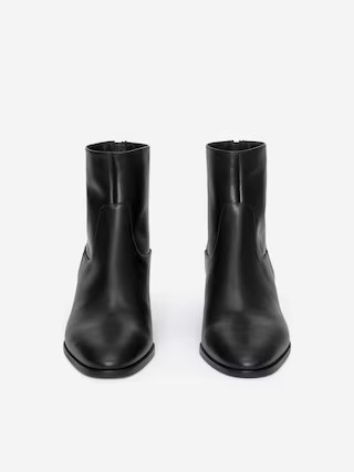 Leather Ankle Boots – Black – Women – ARKET GB | Arket UK