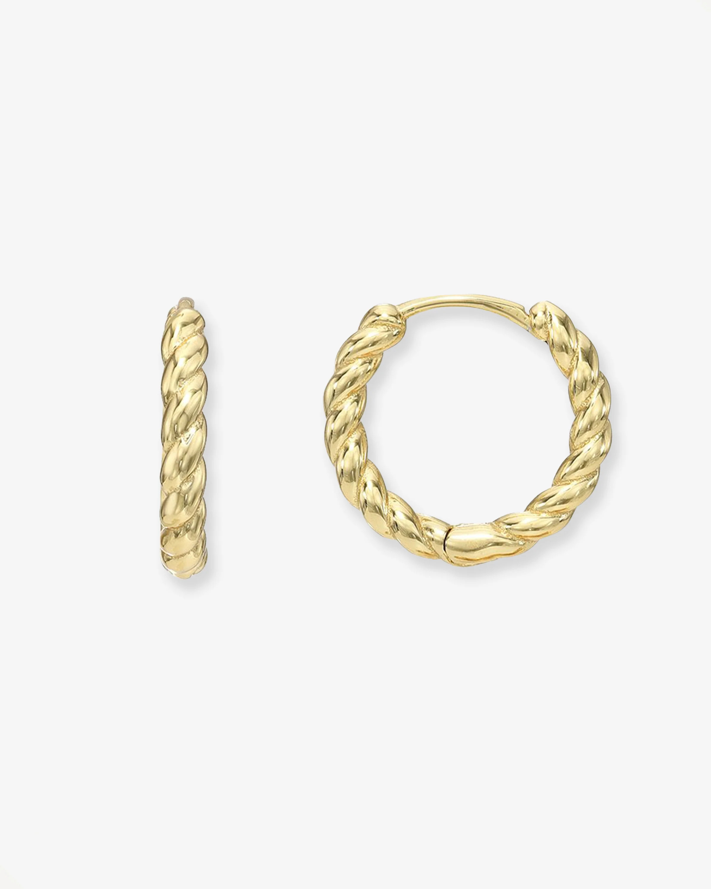 Medium Braided Hoop Earrings | Zoe Lev Jewelry