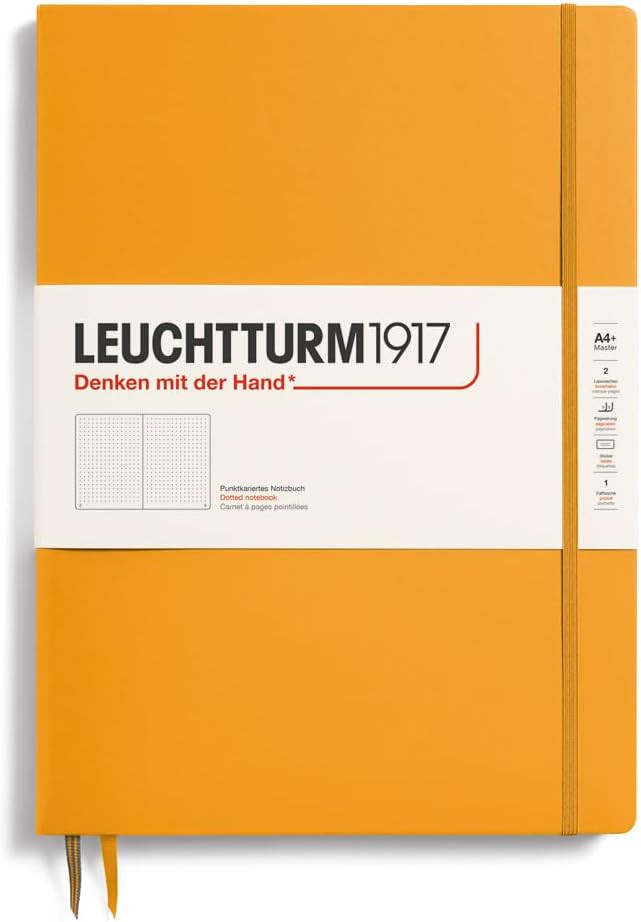 LEUCHTTURM1917 - Notebook Hardcover Master Slim A4+ - 123 Numbered Pages for Writing and Journali... | Amazon (US)