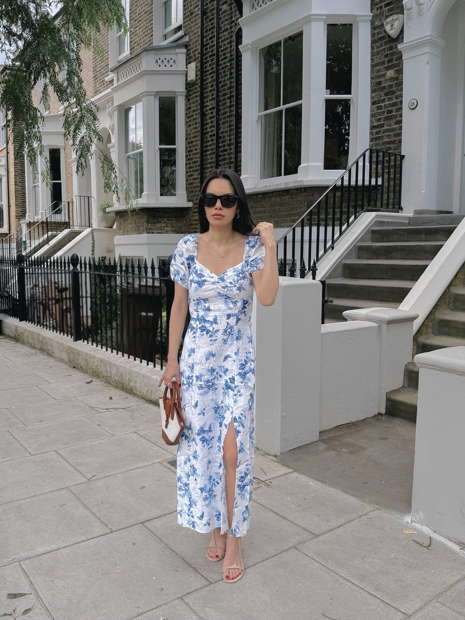 Floral linen summer dress 🩵🦋

#LTKuk #LTKSummerSale #LTKsummer