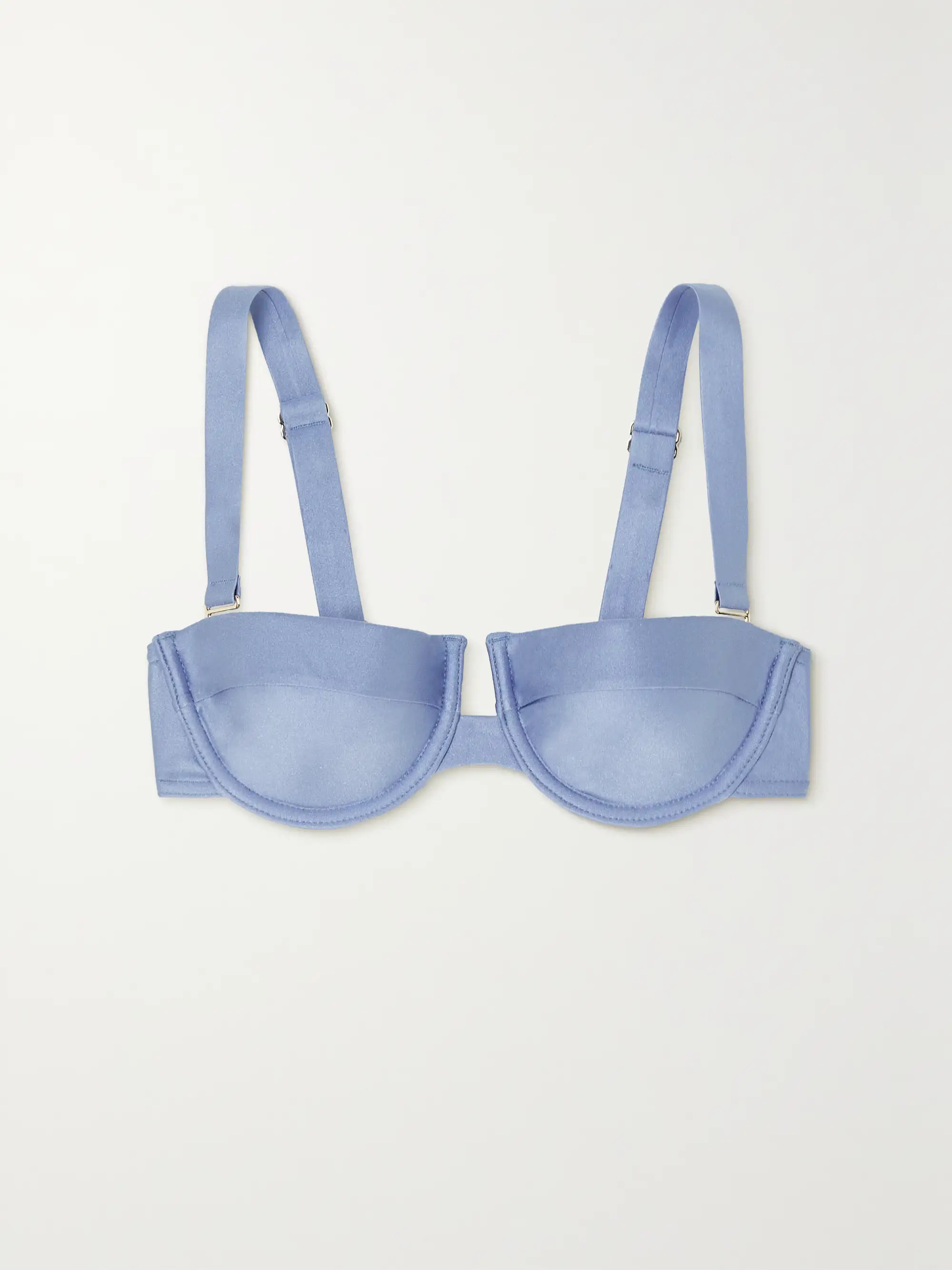 Cira metallic underwired balconette bikini top | NET-A-PORTER (US)