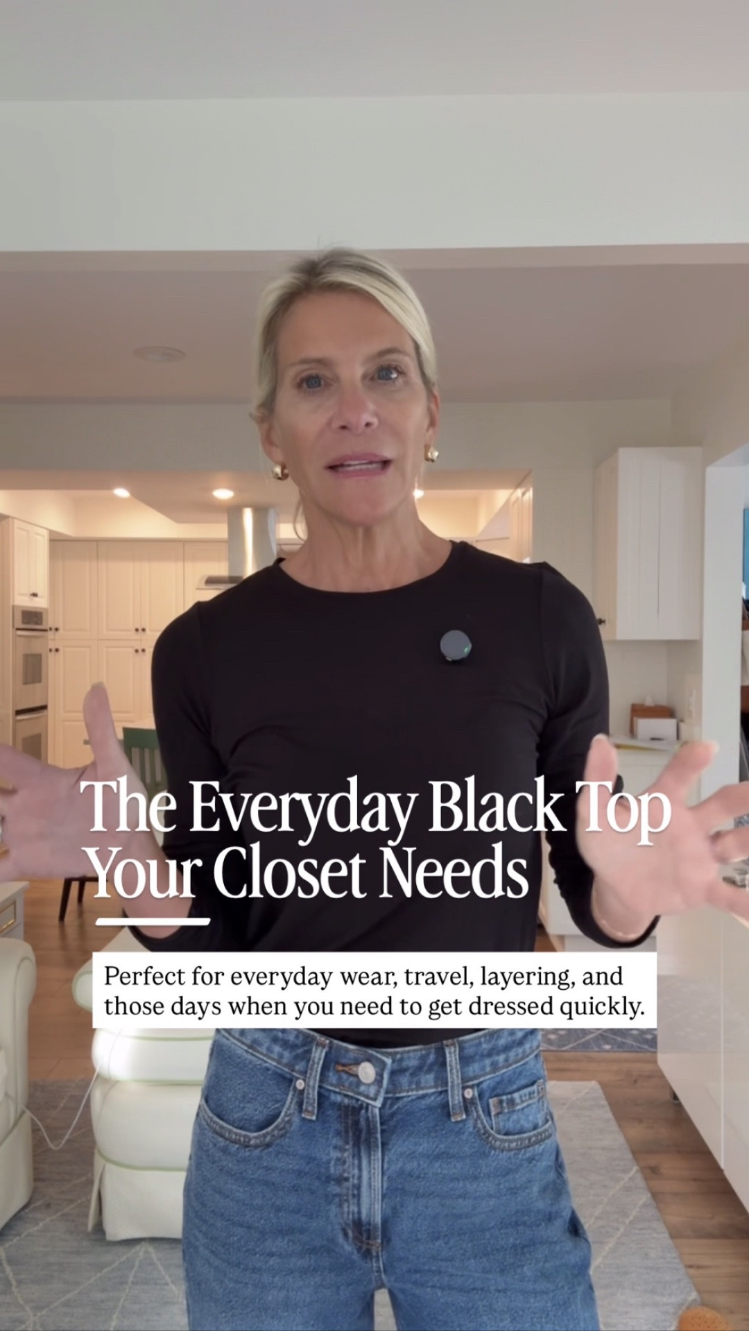 Everybody needs a great black long-sleeve T-shirt, right? It’s simple, versatile, perfect for everyday wear and travel, and easy to dress up when you need it.

👩‍💻 LTK PRO TIPS
❤️ Heart = Support my posts ;-)
🔖 Save = Get sale & restock alerts for the things you love!
📋 Lists = Keep favorites organized (List ideas: Christmas, Birthdays, and Vacations!)
📲 Share = Send lists and products to a friend (or your daughters like me).
💬 Comment = Ask me anything, and I’ll answer. ;-)

#LTKootd #LTKSeasonal #LTKOver40