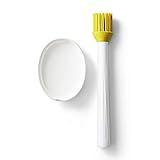 Chef'n HerbWand Basting Brush with Ceramic Tray, 2 in 1, White/Green | Amazon (US)