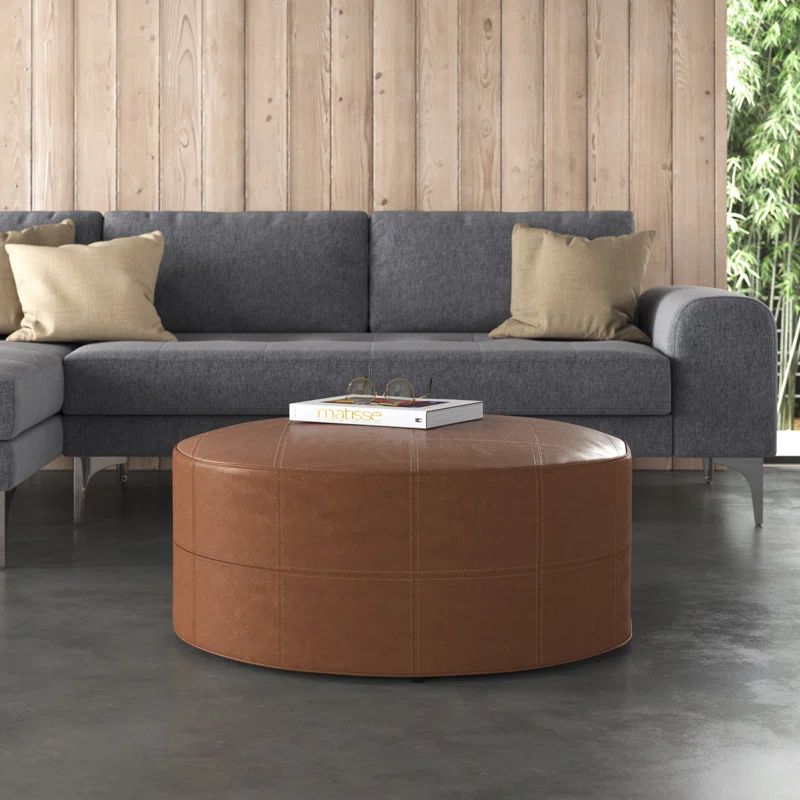 Avdi Vegan Leather Ottoman | Wayfair North America