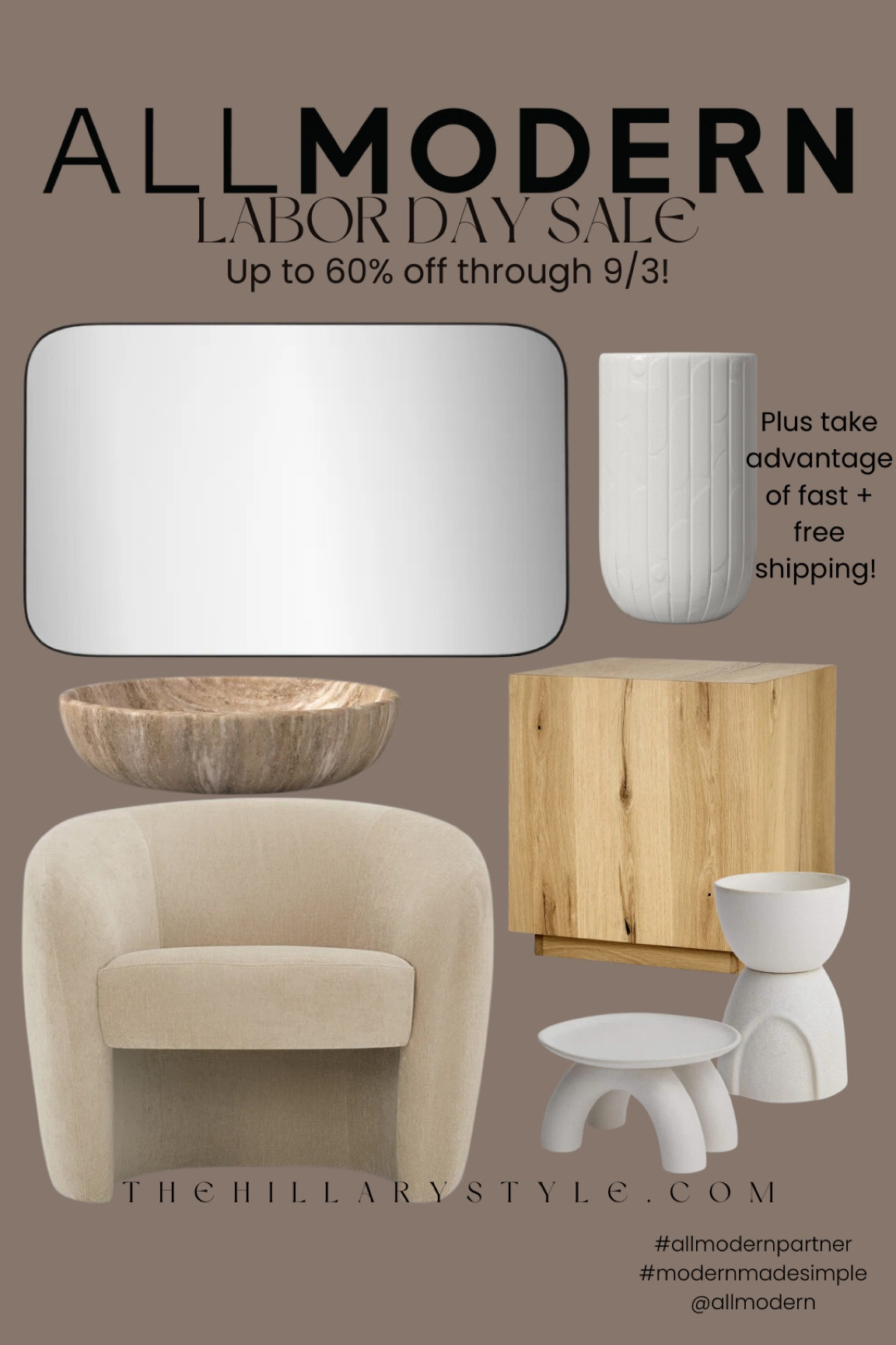 I’m so excited to be partnering with @AllModern to share some amazing sale finds for LABOR DAY! These beautiful pieces are amazing quality and I found so many items at an incredible price, available through 9/3. From staple furniture pieces, to decor accents, to bedding, AllModern’s LABOR DAY sale will have just what you need to give your home a refresh for the changing seasons! #allmodernpartner #modernmadesimple

@Shop.LTK #liketkit #homedecor #labordaysale #modernhome
