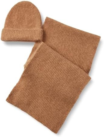 Amazon Essentials (Demi's Pick) Unisex Adults' Faux Mohair Scarf & Hat Set | Amazon (US)