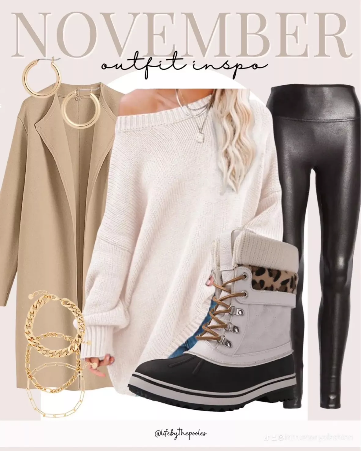 HOW TO STYLE FAUX LEATHER LEGGINGS: 6 simple outfit ideas 