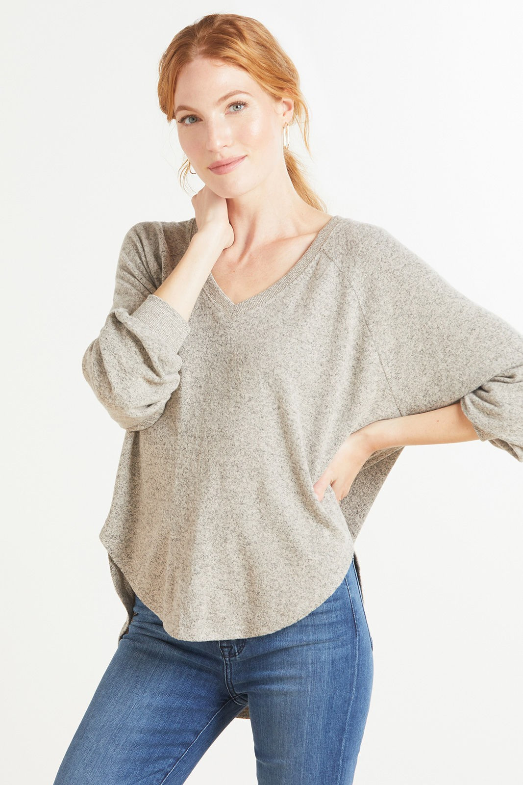 Z SUPPLY Plira Marled V Neck Tunic | EVEREVE | Evereve