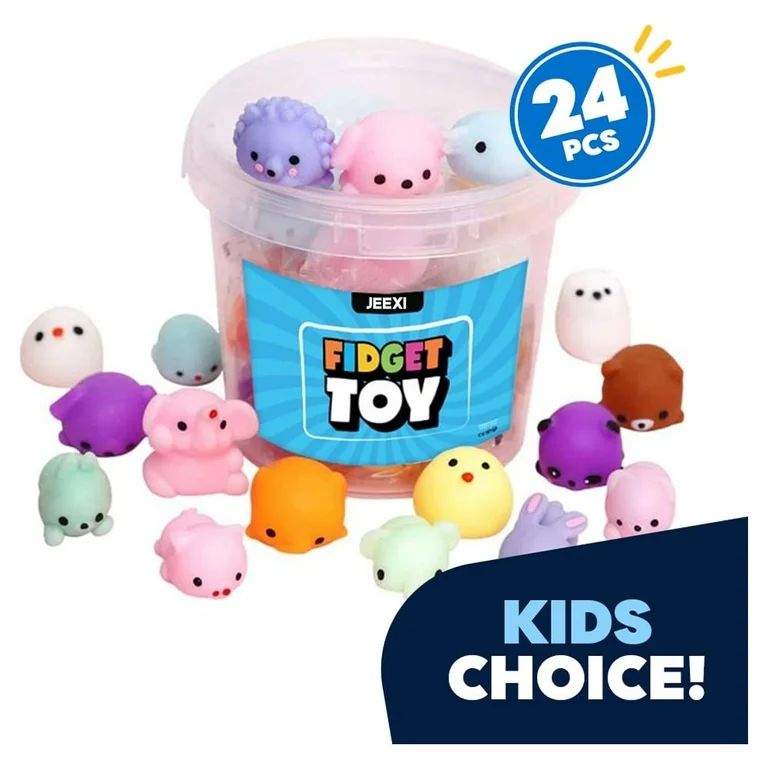 Squishy Fidget Toy Random 24pcs, Squishes Party Favors for Kids Mochi Squish Toy Moji, Mini Kawai... | Walmart (US)