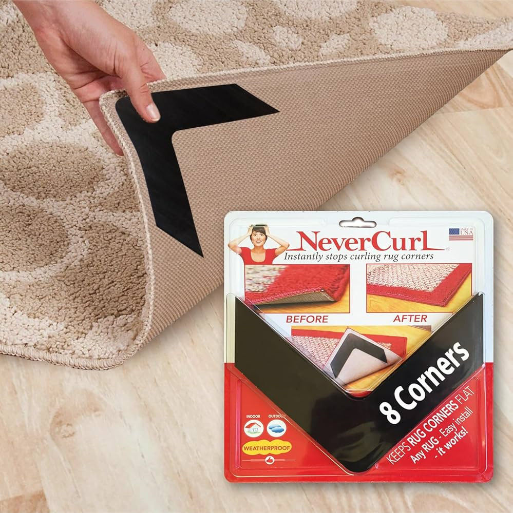 iPrimio Rug Gripper - Pack of 8 Secure Rug Corner Grippers for Indoor and Outdoor Use - Helps Pre... | Amazon (US)