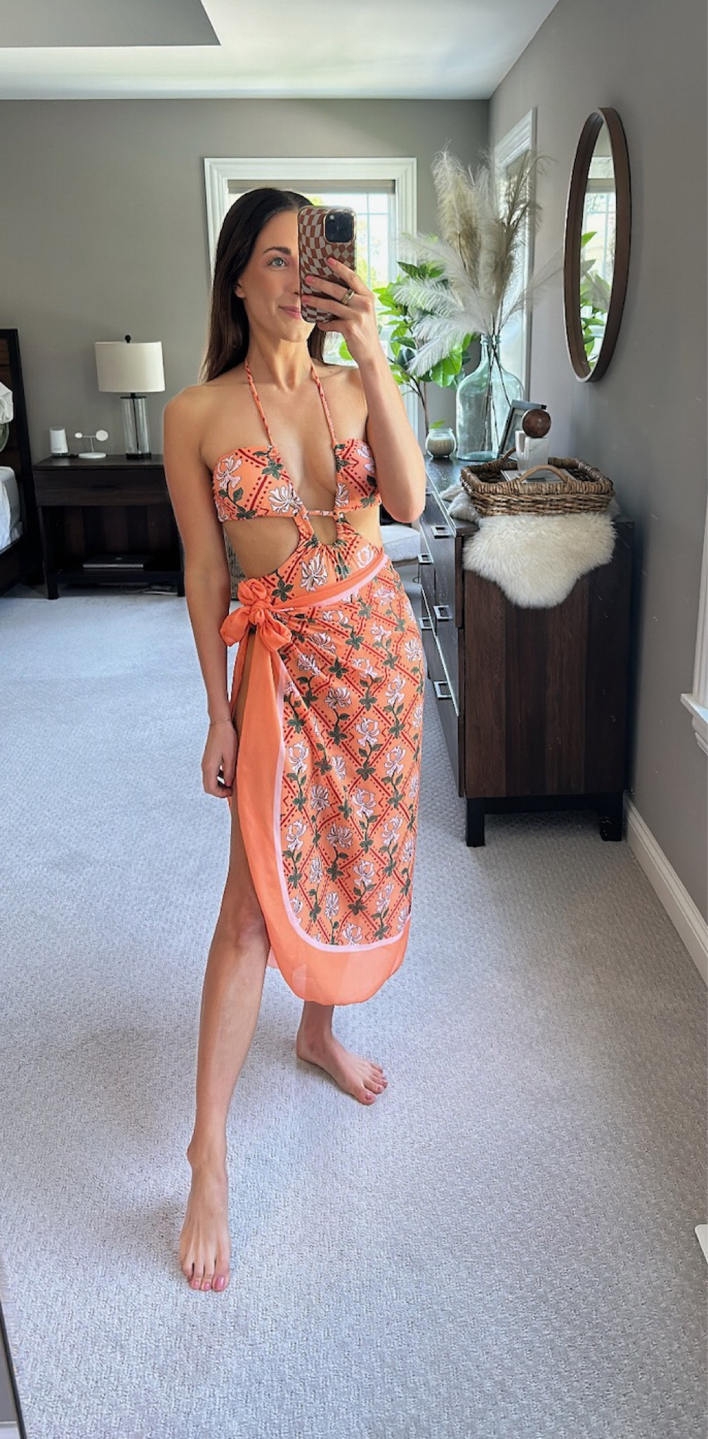 Amazon swim style: Amazon has tons of swimsuits with matching coverups including this one piece swimsuit with cover-up sarong and a floral print. Perfect for a beach day outfit, lake day outfit, water day outfit, cute beach outfit, cute lake day outfit, beach day style, Lake day style, summer swimsuit outfit.  I am 5’4.5 and wearing the small!

#LTKswim #LTKFind #LTKstyletip