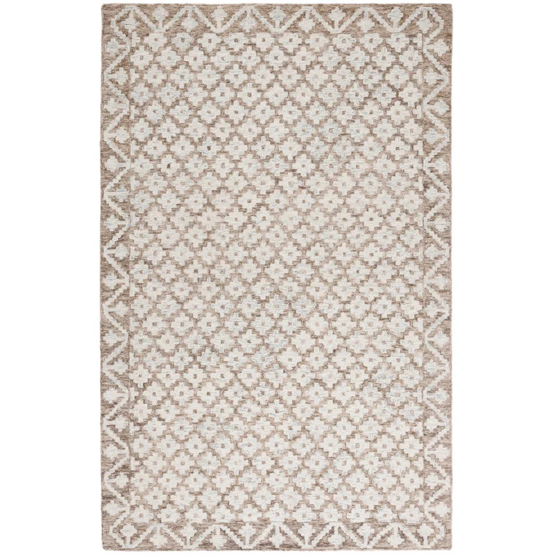 Heath Handmade Beige/White Rug | Wayfair North America