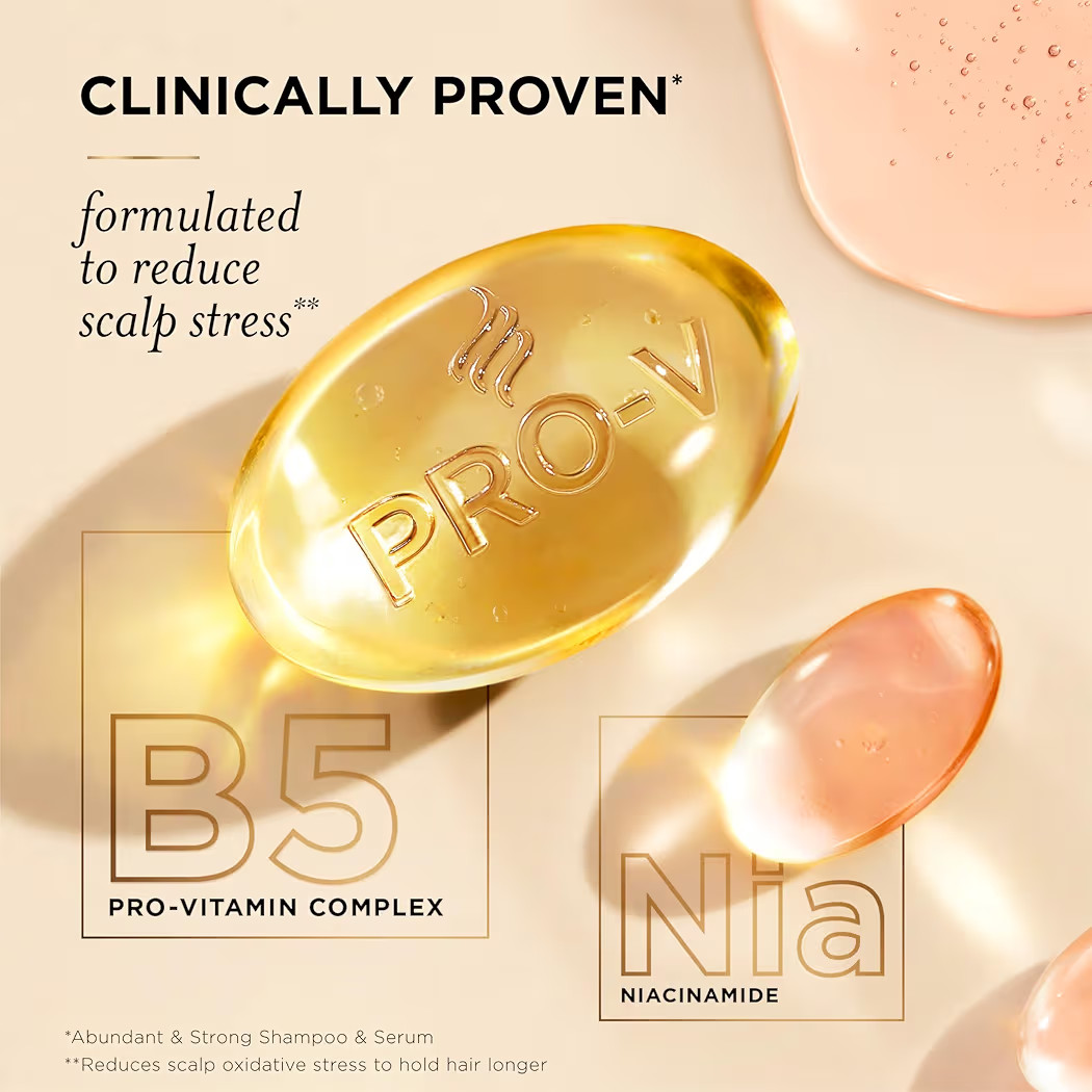 Pantene Abundant & Strong 3-Piece Regimen with B5 Complex + Niacinamide, Shampoo (13.5 oz), Condi... | Amazon (US)