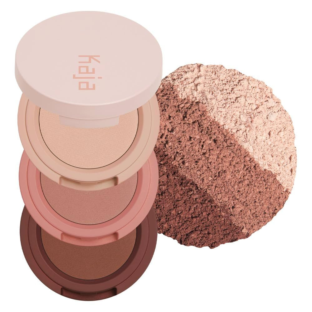 Kaja Beauty Bento Collection - Bouncy Eyeshadow Trio | Burnt Sandy Brown Tones, Travel Size, 13 V... | Amazon (US)