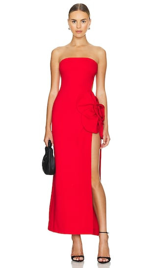 DELFI Tatiana Long Dress in Red. - size M | Revolve Clothing (Global)