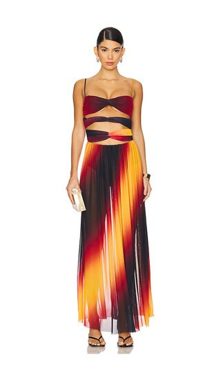 Agua Bendita X REVOLVE Meeg Maxi Dress in Red. - size M | Revolve Clothing (Global)